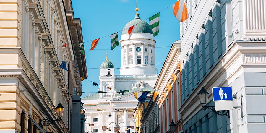 Admiring Helsinki’s impressive architecture